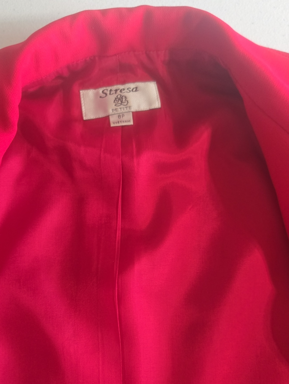 Stresa Petite Bright Red Suit Set